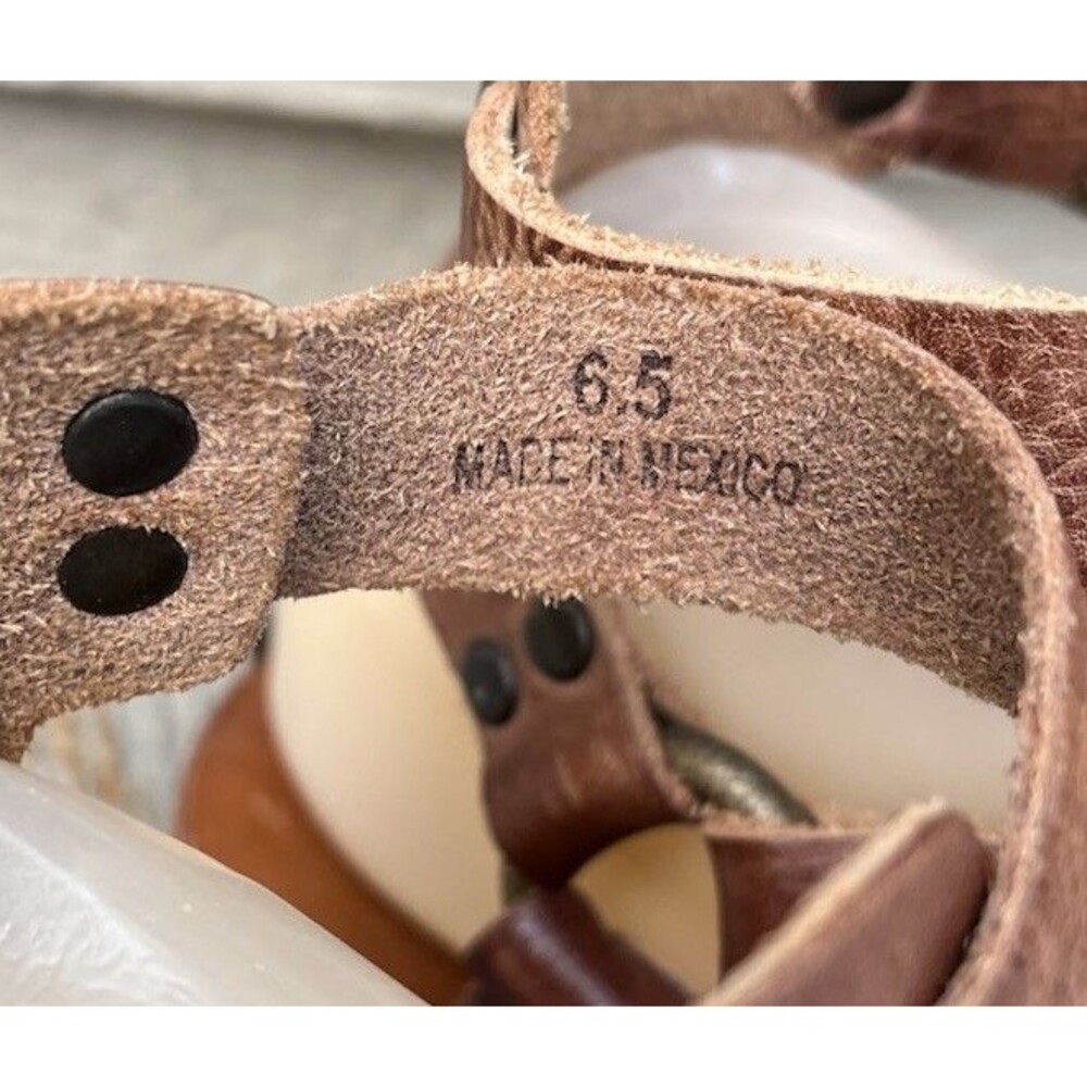Bed Stu Free People Artemis Women's 6.5 Brown Leather Gladiator Sandals - Picture 3 of 13